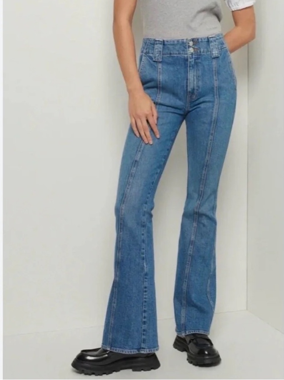 Derek Lam Crosby 10 Holland Utility Jeans Medium Wash size 26